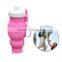 Portable Silicone Folding Water Bottle Outdoor Hiking Riding Camping Water Container