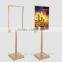 Grand retaurant high quality ornament display stand holds poster of food