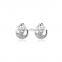 Finest Alloy Gold Rose Gold Silver Plated Crystal Teardrop Stud Earring For Women