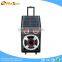 Hoxen patent solar energy trolley speaker with Bluetooth ,wireless MIC, USB,SD,FM Radio,L-72
