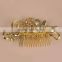 Gold alloy fashion jewelry, mini comb fork!!!!!!!!!!!