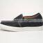 new 2016 black pattern casual leather shoes