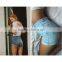 2016 Summer Fashion Women Sexy Mini High Waisted Denim Shorts Ladies Stylish Integral Tight Distressed Jeans Hot Pants