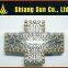Factory direct sales excellent red belts with diamonds