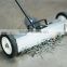24" MAGNETIC SWEEPER Broom Wheels Pickup Metal Hazards Floor Carpet Yard