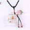 murano glass perfume Bottle imitation wish jewelry Semi-finished necklace Pendant