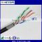 Cat6 1000ft UTP Solid Conductor Cable 23AWG LAN Network Ethernet RJ45 Wire, black