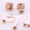 Fashion Jewelry Stainless Steel Rose flower stud earring small Gold Earrings