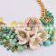 Factory Sale low price colorful flower necklace from China