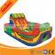 Removable inflatable banner bounce house with slide inside