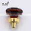 1 1/9 inch Victorian style honey amber modern kitchen cabinets crystal knobs