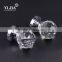 Zinc Alloy Furniture Crystal Glass Door Knob Lock Set