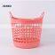 Basket57 Clothes Plastic Round Colourful Soft Maket Shopping Storage Basket