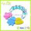 BPA Free Silicone Baby Teether, Infant Training Tooth Massager Bell Toys for Biting