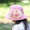 2016 New Fashion Children's Spring Summer Girl Flower Outdoor Travel Prevented Bask Straw Hats