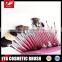 20pcs perfect pink professional makeup brush set