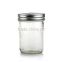 Hot selling 8oz clear glass storage jar with screw top lid