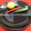 Malaysia Made Black Colour 10 inches Round Melamine Dinner Plate