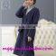 "V" collar Double-sided hand sewn Cashmere coat Long female with belt