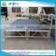 Industrial portable black plywood stage for concert equipment stage with stairs