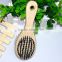 Wooden pet hair brush for dog hair removal