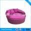 Outdoor Plastic Rattan Round Beach Sun Bed