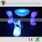 led bar chair Rechargeable wireless 16 color change LED bar stool