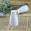 Factory Direct Wholesale Creative Tofu Ceramic Salt and Pepper Set