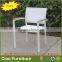 white wedding garden chairs white fabric garden plastic PE rattan chairs