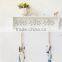 Elegant white indoor decoration wall hanging in wooden