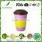 Diswasher safe Non-toxic Hot design bamboo fiber cup mug without handle