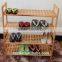 wholesale four-tier walnut shoe rack