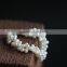 wholesale 7-8 mm white rice shape freshwater pearl bracelet