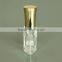10 ml flat shaped nail polish glass bottle with gold cap