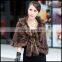 European Fur Overcoat Woolen Cloth Shawl for Women