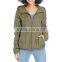 Women's long sleeve windbreake jacket with hood