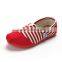 slip-on no laces fashion stylish clean stripe baby cloth casual shoes for kids children boys girls or adults