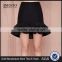 MGOO 2016 New Arrival Women Black Mermaid Skirts Fashion Hi Low Ruffles Office Suit Ladies 15144A010