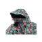 Popular Women's Warm Printing Long Sleeved Flower Colour Jacket Coat