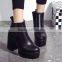 zm50397b autumn and winter europe women shoe chunky heels brushed lady short boots