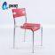 LS-4015 low price modern dining room plastic chair with low back fancy wholesale stacking chair