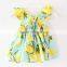 ShiJ Baby Girls Dress Lemon 100% Cotton In Stock Kids Clothes
