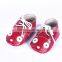 Cute cat design leather baby moccasin