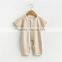 Wholesale organic baby clothes 100% organic cotton striped romper baby clothing