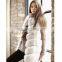 Fashion Girl Waistcoat Fox Fur Gilet with Hood Fake Fur Vest Women