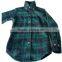 Latest boys flannel shirt for boy warm black red checks mens dress shirts