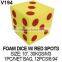 8cm Red PU Foam Custom Blank Dice