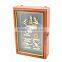 2015 new design metal arabic wooden dhow photo frame ,metal ship model with wooden frame