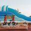 Custom PVC Materials Commercial Penguin Theme Inflatable Water Slide For Kids Events