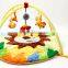 Wholesale non-toxic lion style musical gym baby kids play mat with hanging toys M5082203